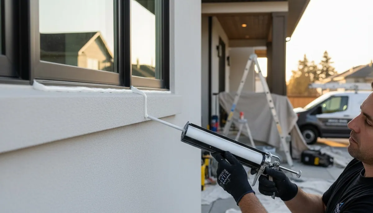 Professional caulking and sealing on Marietta, GA home exterior for lasting weather protection