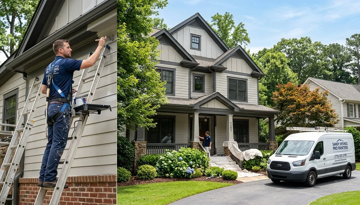 Professional house painters in Marietta GA providing expert exterior home painting services