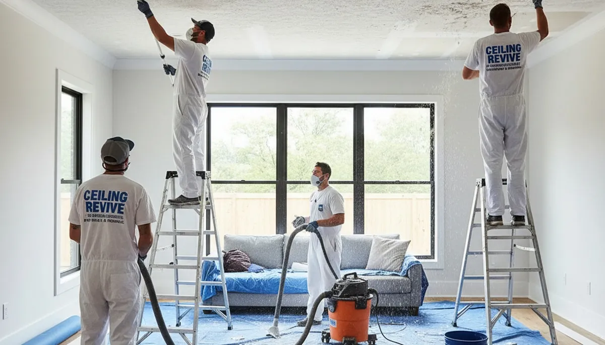Professional popcorn ceiling removal and painting service in Marietta, GA home interior